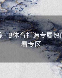热门追踪 - B体育打造专属热门赛事观看专区