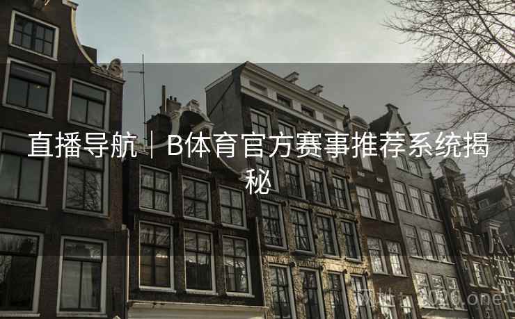 直播导航｜B体育官方赛事推荐系统揭秘
