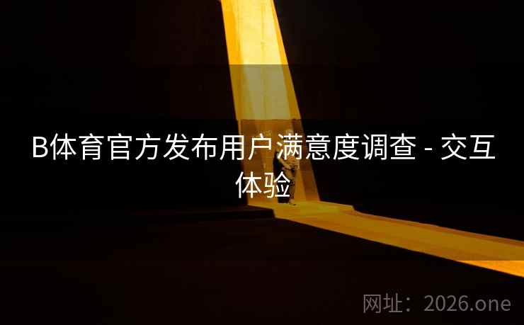 B体育官方发布用户满意度调查 - 交互体验