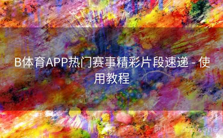 B体育APP热门赛事精彩片段速递 - 使用教程