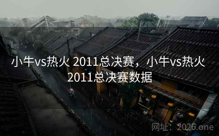 小牛vs热火 2011总决赛，小牛vs热火 2011总决赛数据